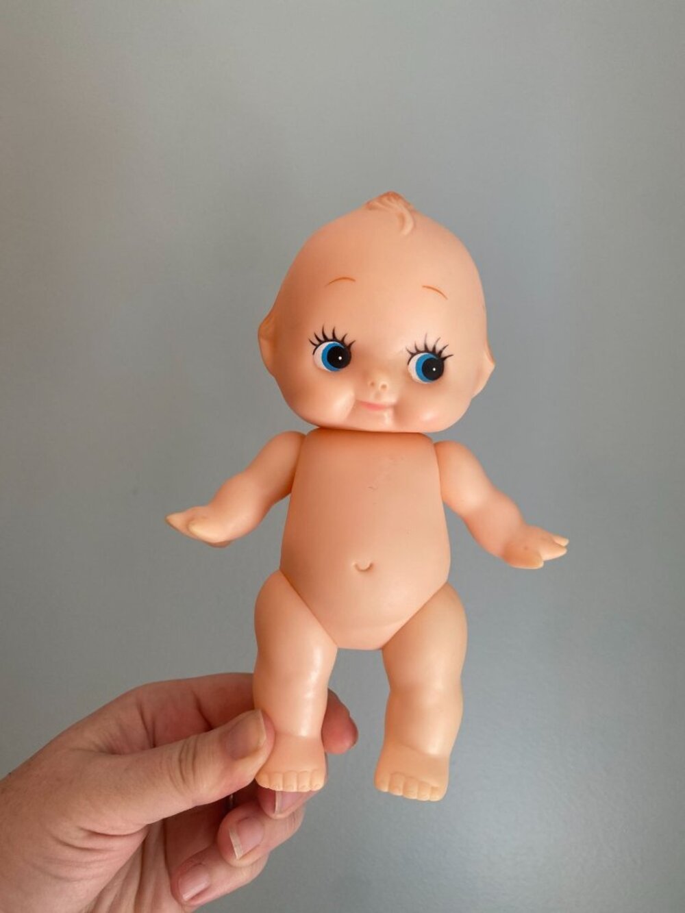 Vintage Kewpie Doll 8" Tall With Blue Eyes & Adorable Details